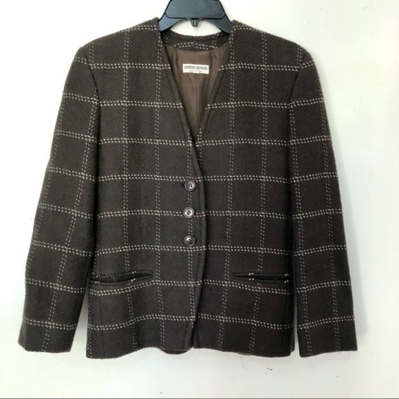 GIORGIO ARMANI wool short jacket size 4 - Picture 2 of 11